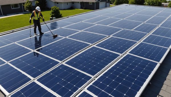 Pour un nettoyage optimal des panneaux solaires, optez pour la perche télescopique
